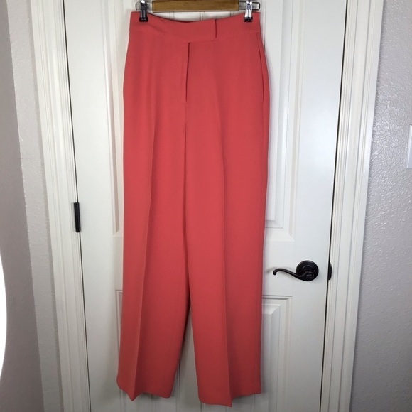 Ted Baker Sayakat Tailored Wide Leg Trouser in Coral Ted Baker Size 1. - Picture 2 of 10
